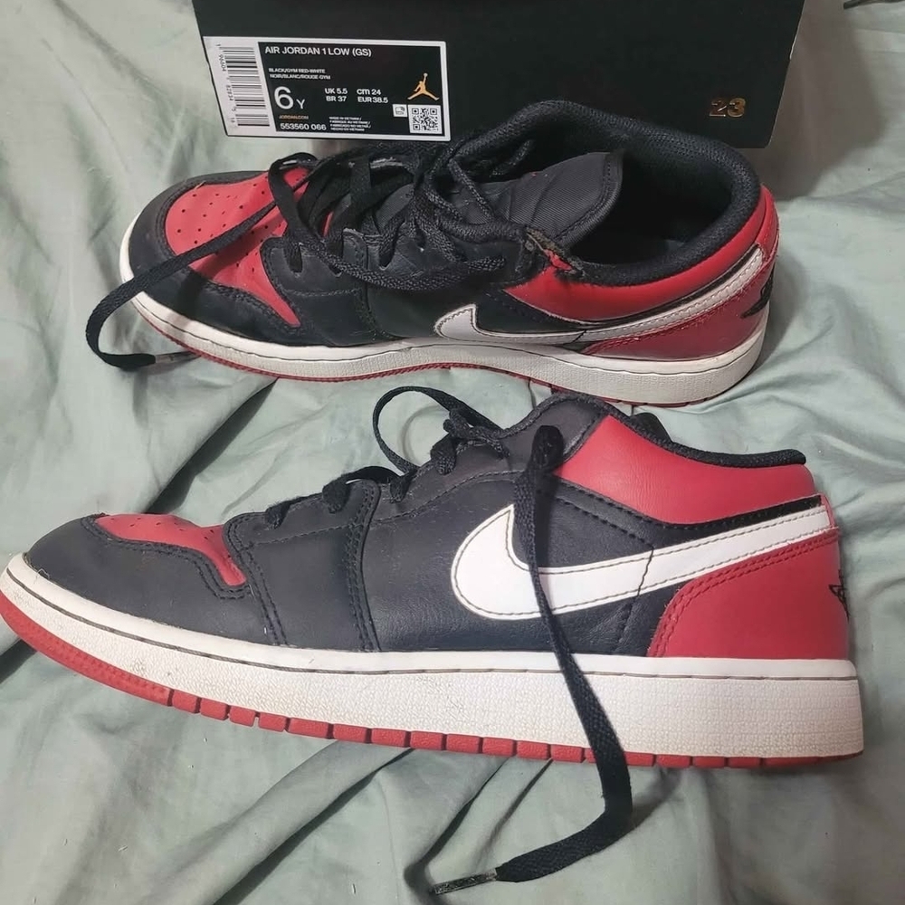 Nike Air Jordan Low Black and Red Men's Shoes